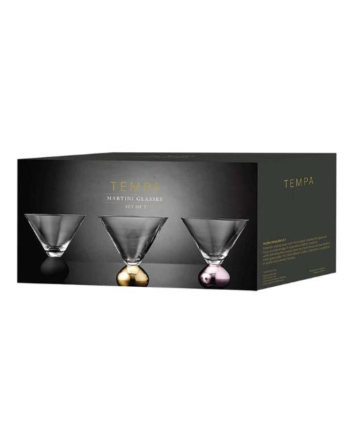 Set 2 pahare pentru martini, sticla cristalina, Astrid Matte Black - SIMONA'S COOKSHOP - Image 1