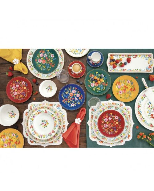 Bol din portelan, 15 cm, Boho Flowers - SIMONA'S COOKSHOP - Image 2