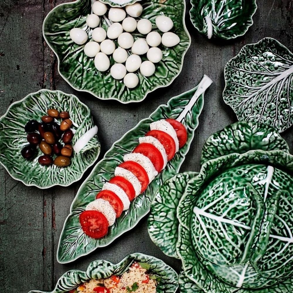 Ceasca pentru espresso si farfurie, Couve - BORDALLO PINHEIRO - Image 3