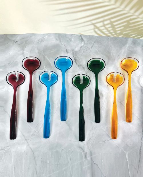 Set 2 piese pentru servirea salatei, 28 cm, albastru, Dolcevita - GUZZINI - Image 1