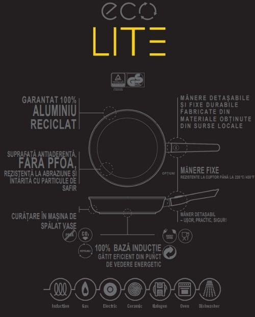 Cratita pentru sosuri, cu maner detasabil, 18 cm, Eco Lite - WOLL - Image 3