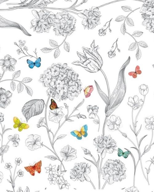 Cana din portelan, 300 ml, Fleurs & Papillons - SIMONA'S COOKSHOP - Image 3
