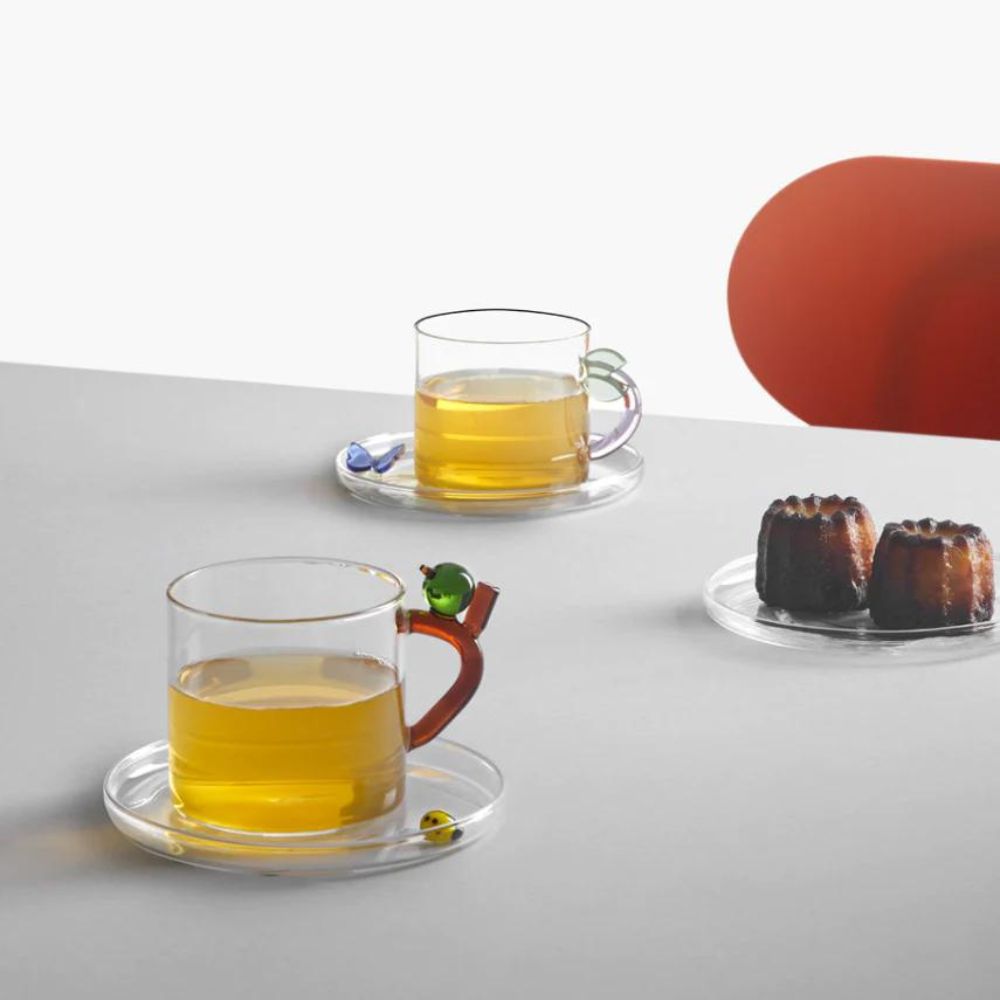 Ceasca pentru ceai si farfurie, ghinde si melc, Fruits and Flower- designer Alessandra Baldereschi - ICHENDORF - Image 1