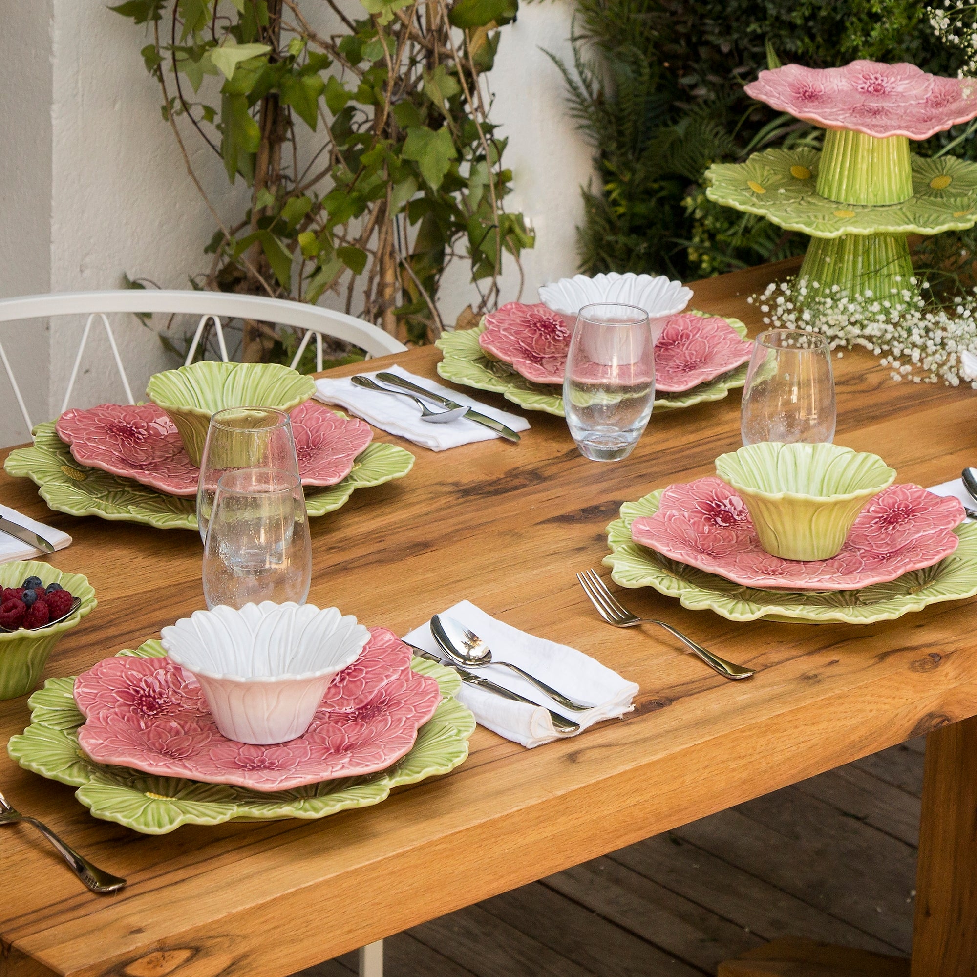 Farurie pentru cina, roz, 28 cm, Maria Flor - BORDALLO PINHEIRO - Image 2