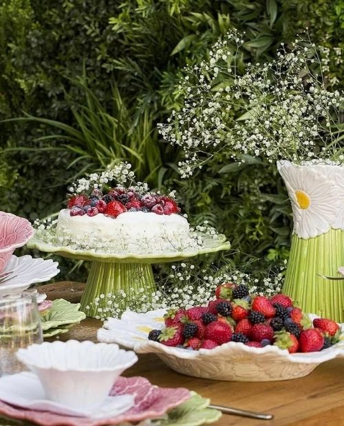 Bol pentru salata, ceramica, 27 cm, Daisy Maria Flor - Bordallo Pinheiro - Image 1