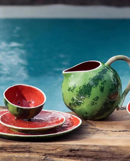 Carafa ceramica, 3 litri, Melancia - BORDALLO PINHEIRO - Image 1