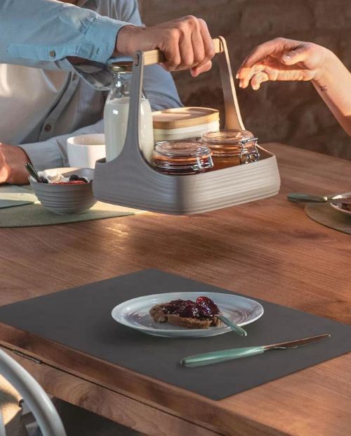 Suport farfurie reversibil, negru, 43 x 30 cm, Nature - GUZZINI - Image 1