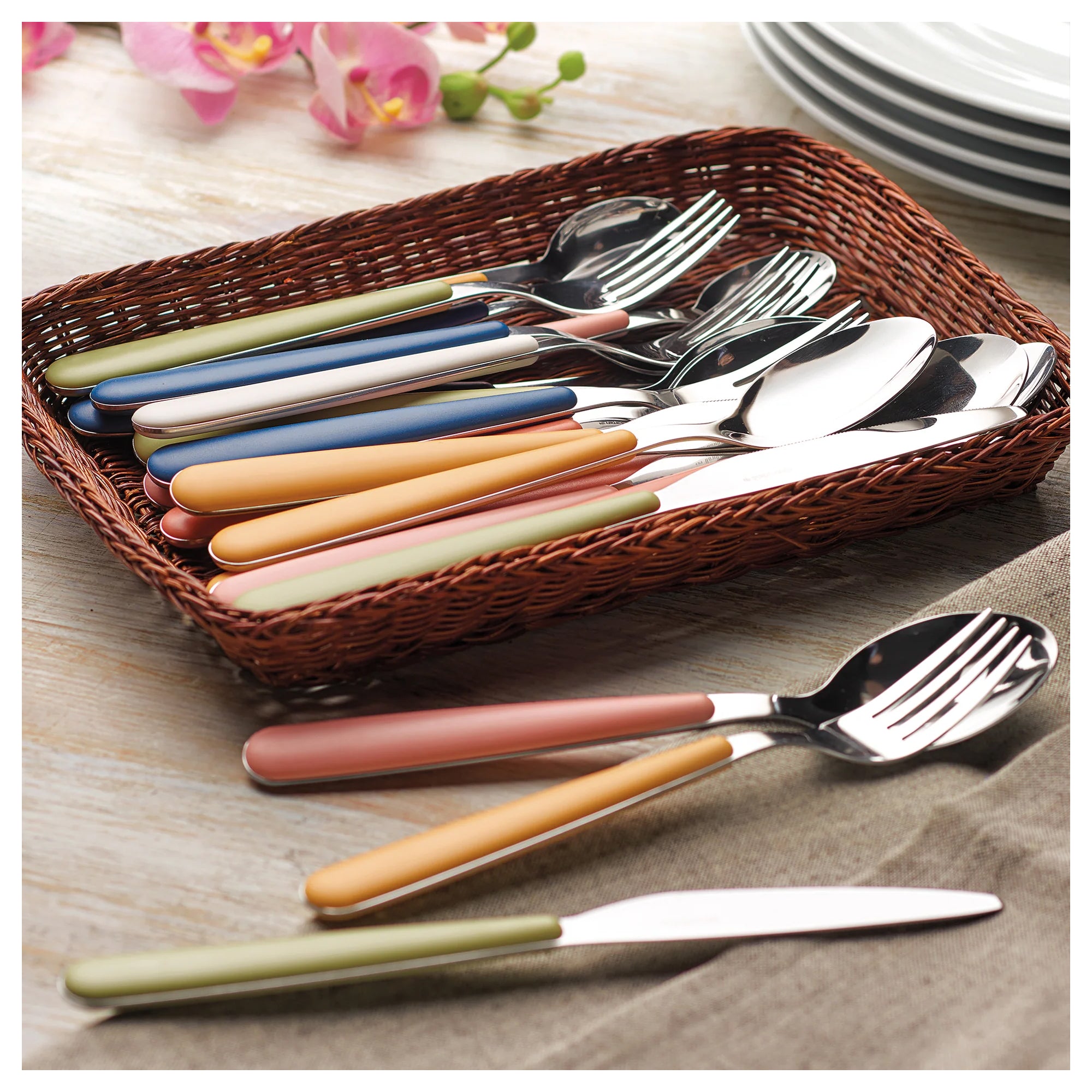 Lingura din otel inoxidabil si acril, roz, Pop - GUZZINI - Image 1