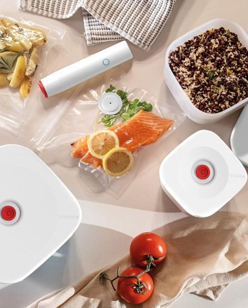 Recipient pentru pastrarea alimentelor in vid, M, alb, Save-It - GUZZINI - Image 2