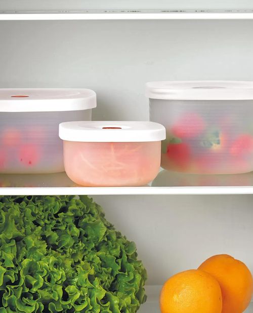 Recipient pentru pastrarea alimentelor in vid, M, alb, Save-It - GUZZINI - Image 3