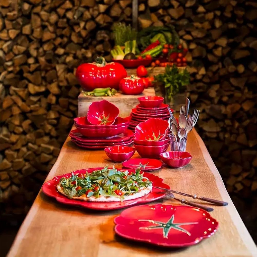 Supiera din ceramica, 29 cm, Tomate - BORDALLO PINHEIRO - Image 1