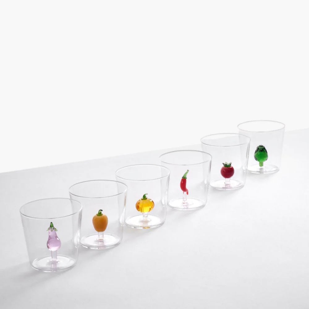 Pahar pentru apa, ardei iute, 8 cm, Vegetables - designer Alessandra Baldereschi - ICHENDORF - Image 1