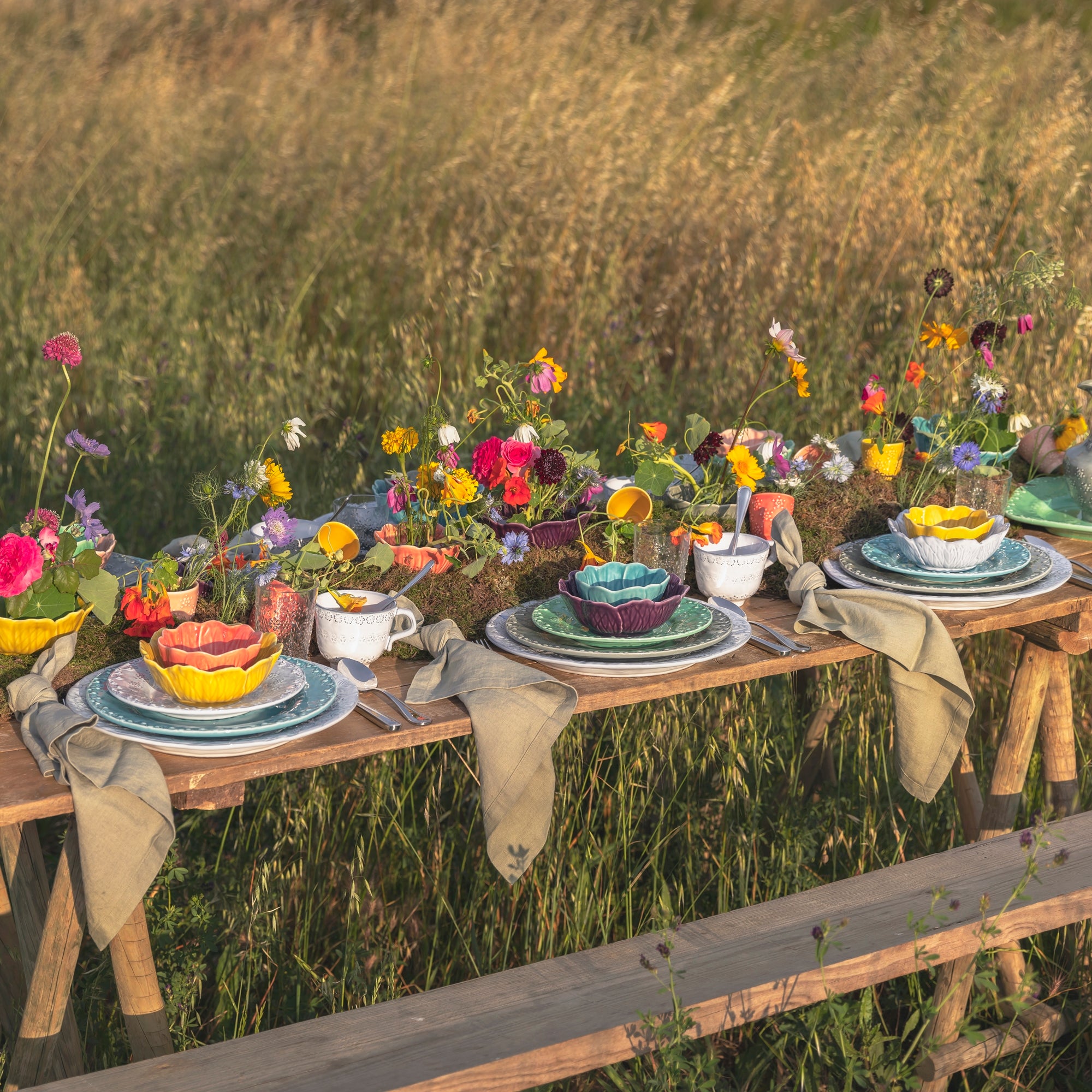 Bol ceramic somon, 17 cm, Flora - BORDALLO PINHEIRO - Image 1