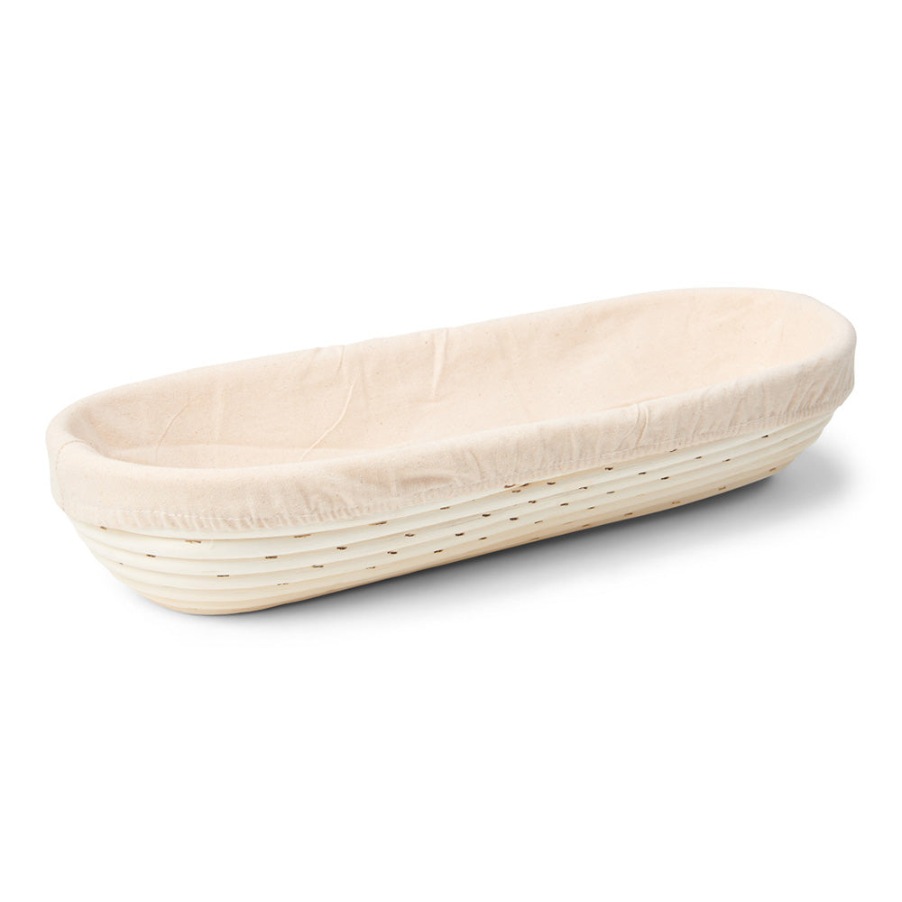 Cos pentru dospire aluat, ratan cu panza, 28 x 13 cm - PATISSE