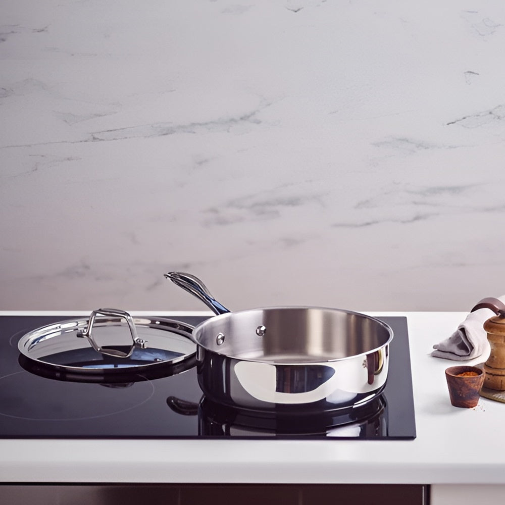 Cratita cu maner si capac, inox, 3.2 L, 24 cm, Chef - BEKA - Image 1