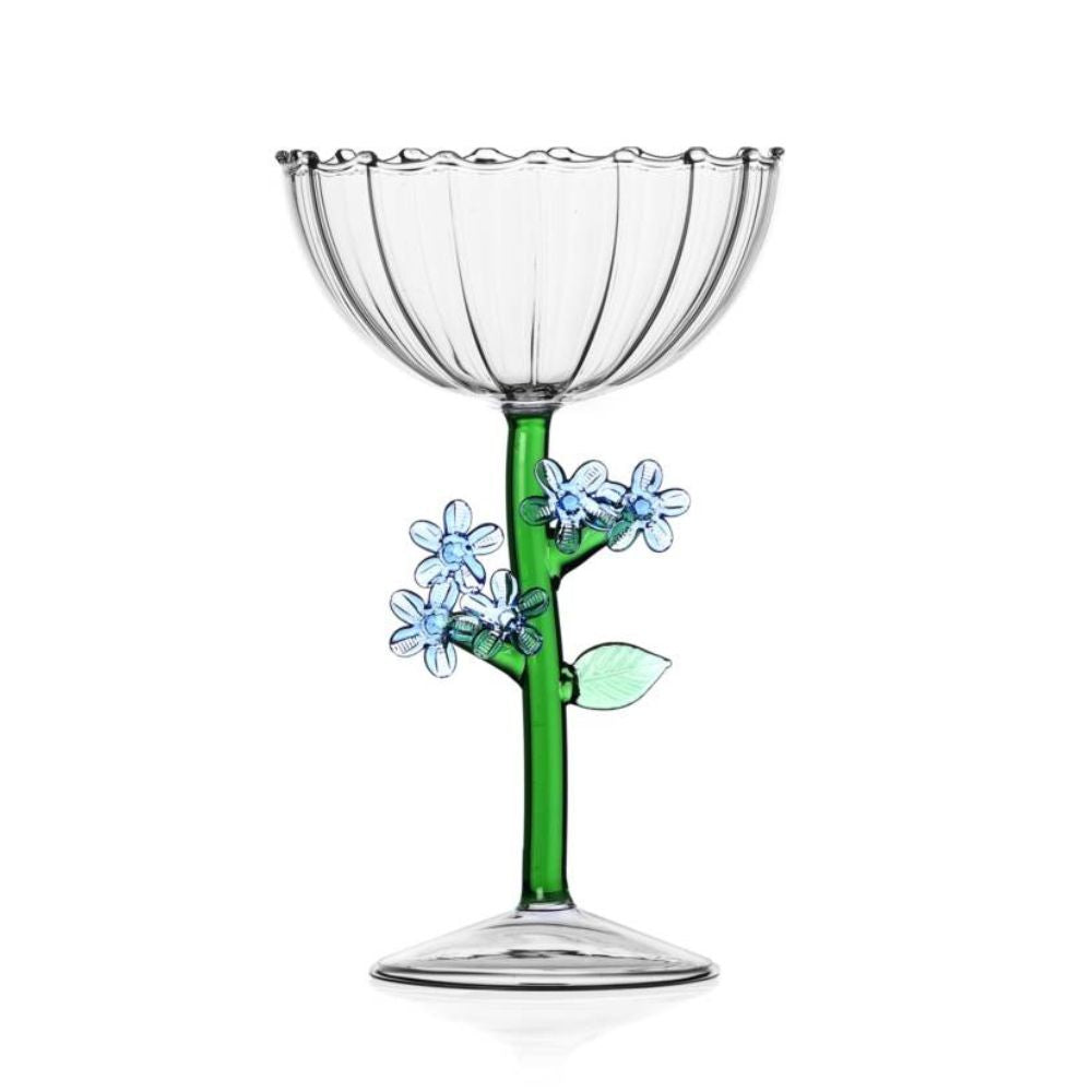 Cupa pentru sampanie, Light Blue Flower, Botanica - designer Alessandra Baldereschi - ICHENDORF