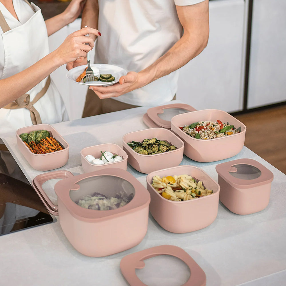 Cutie cu capac pentru depozitare, 750 ml, roz, Store&More - GUZZINI - Image 1