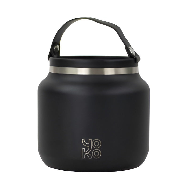 Cutie izoterma pentru pranz, din inox, 700 ml, negru - YOKO DESIGN