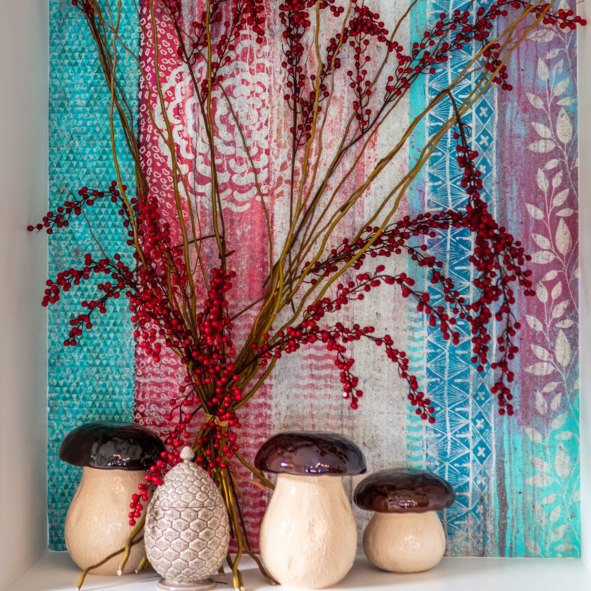 Cutie ceramica cu capac, 13 cm, Mushroom - BORDALLO PINHEIRO - Image 2