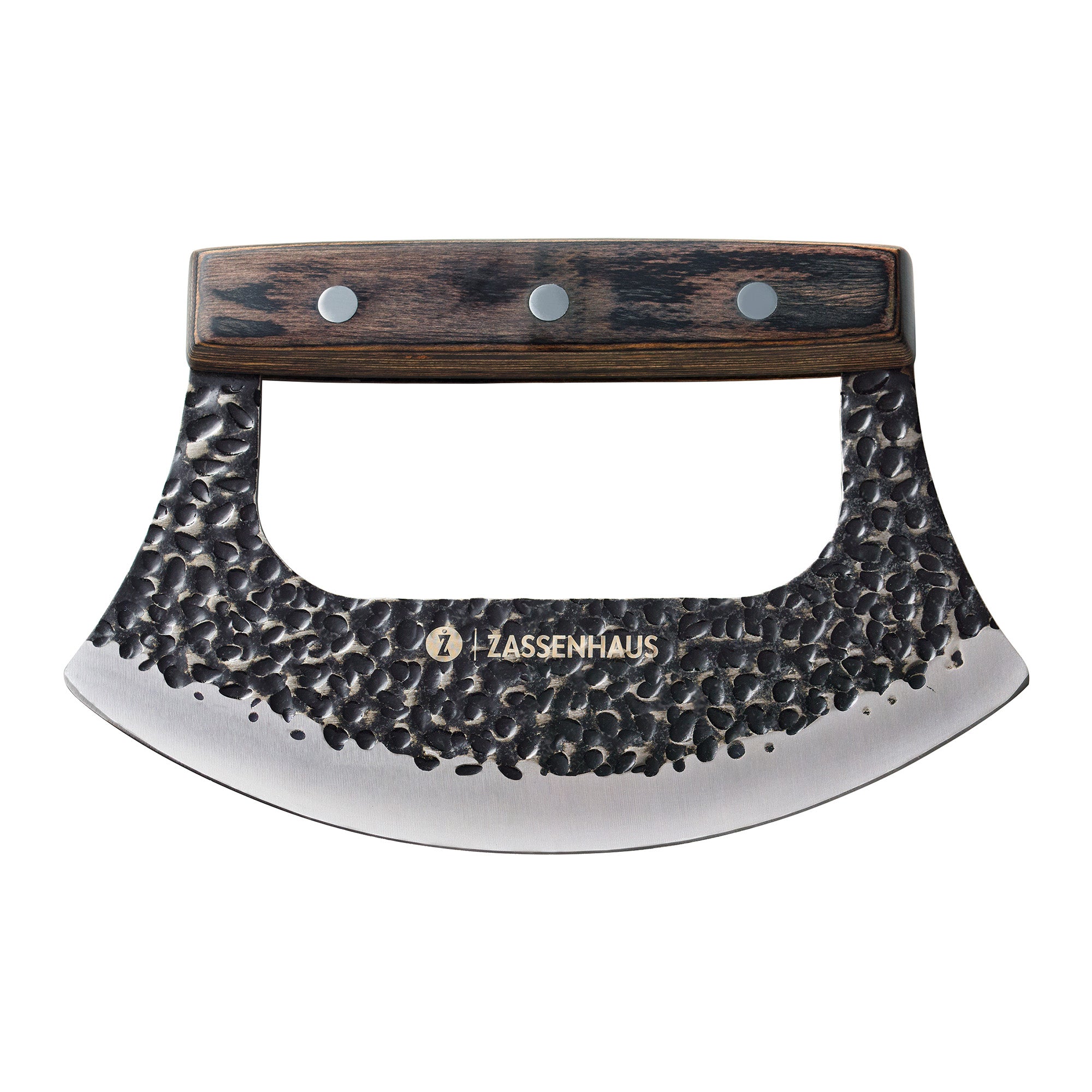 Set tocator de lemn si cutit pentru tocat ierburi, 20 cm, Mincer - ZASSENHAUS