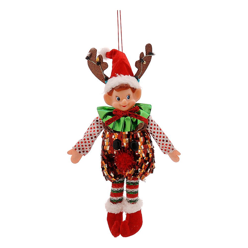 Decoratiune Elf, rosu/verde, 24 cm - COOKSHOP SPECIALS