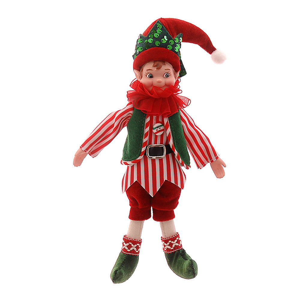 Decoratiune Elf, rosu/verde, 25 cm - COOKSHOP SPECIALS