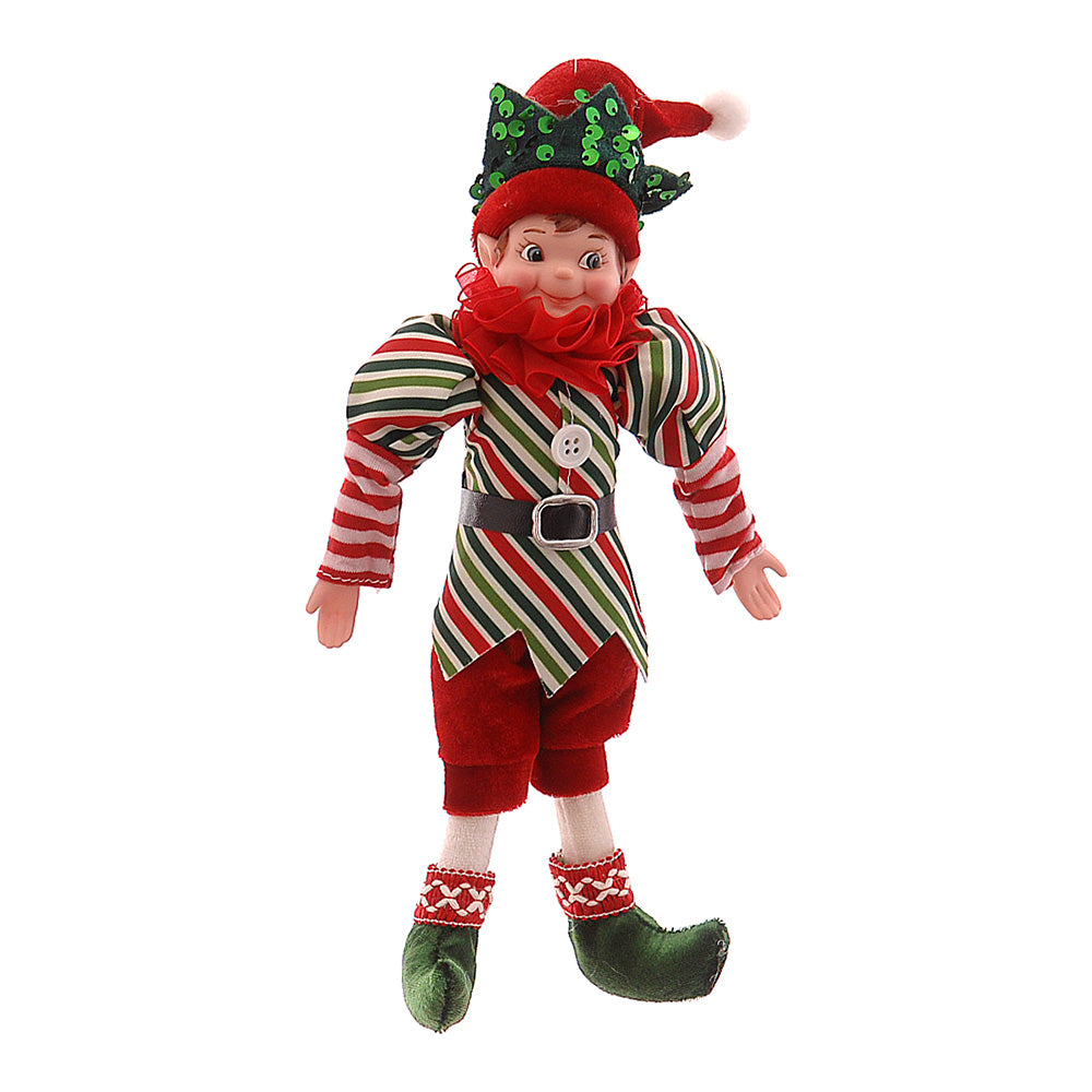 Decoratiune Elf, rosu/verde, 25 cm - COOKSHOP SPECIALS