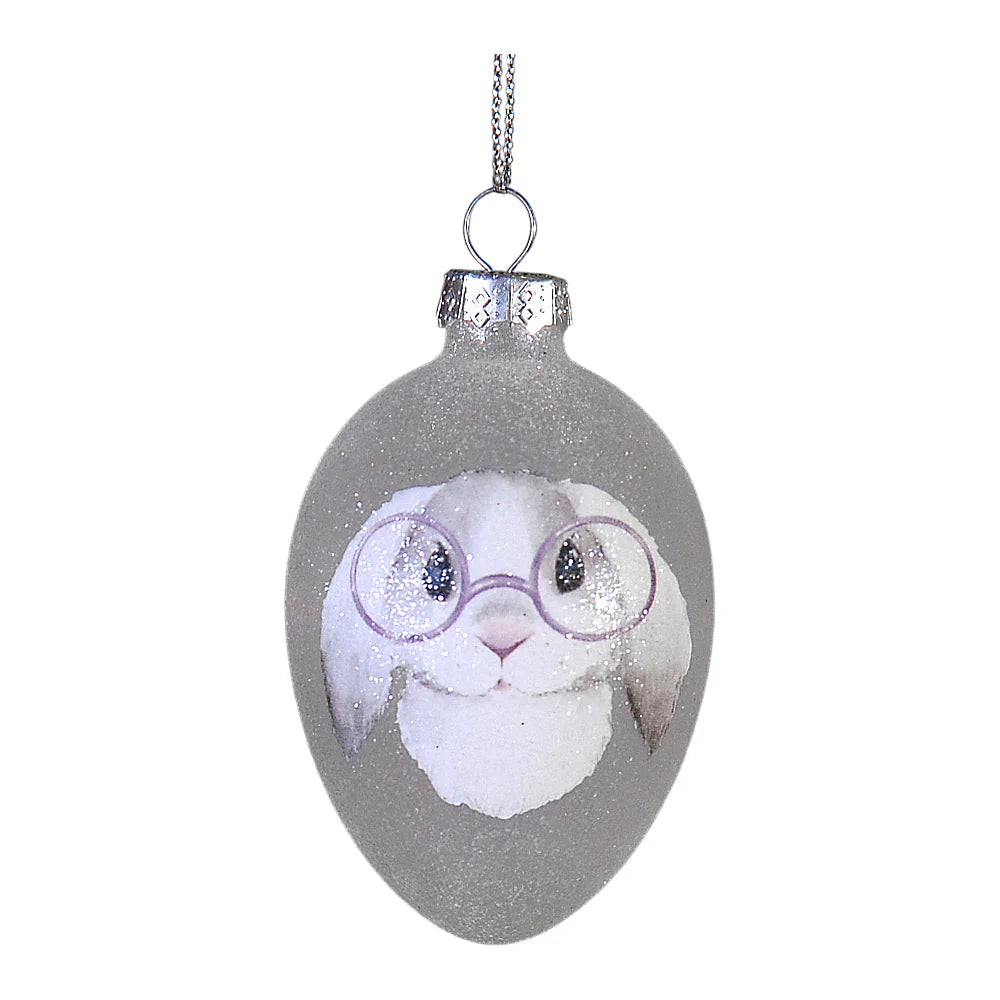 Decoratiune ou iepure cu ochelari, 7 cm - COOKSHOP SPECIALS