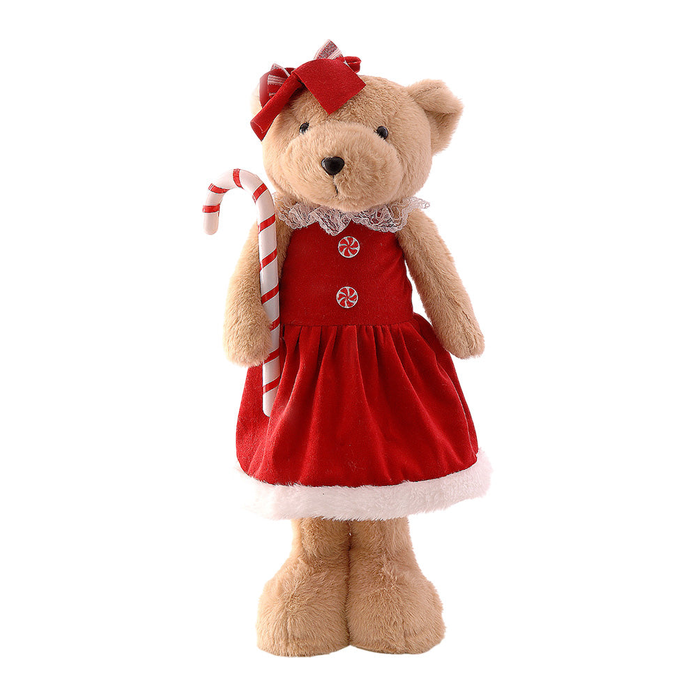 Decoratiune Standing bear, rosu/maro, 47 cm - COOKSHOP SPECIALS