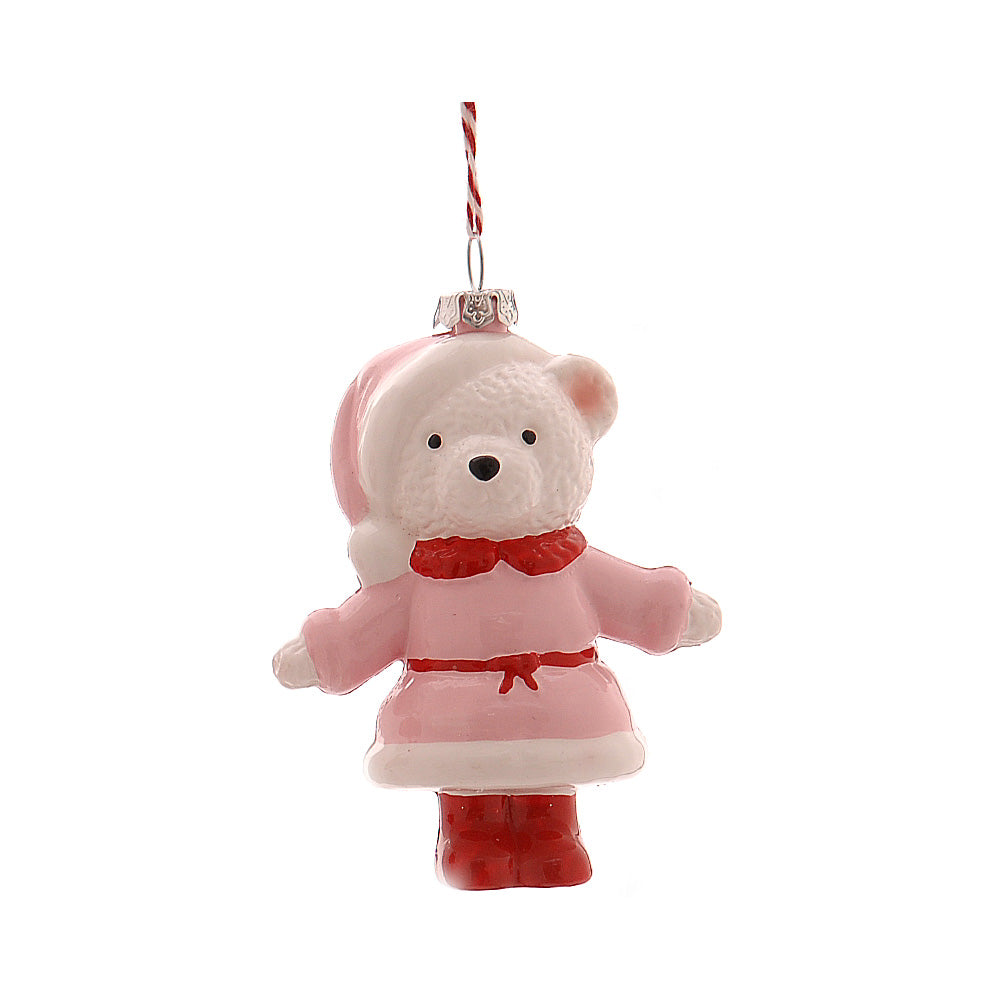 Decoratiune Teddy bear girl, roz, 10 cm - COOKSHOP SPECIALS