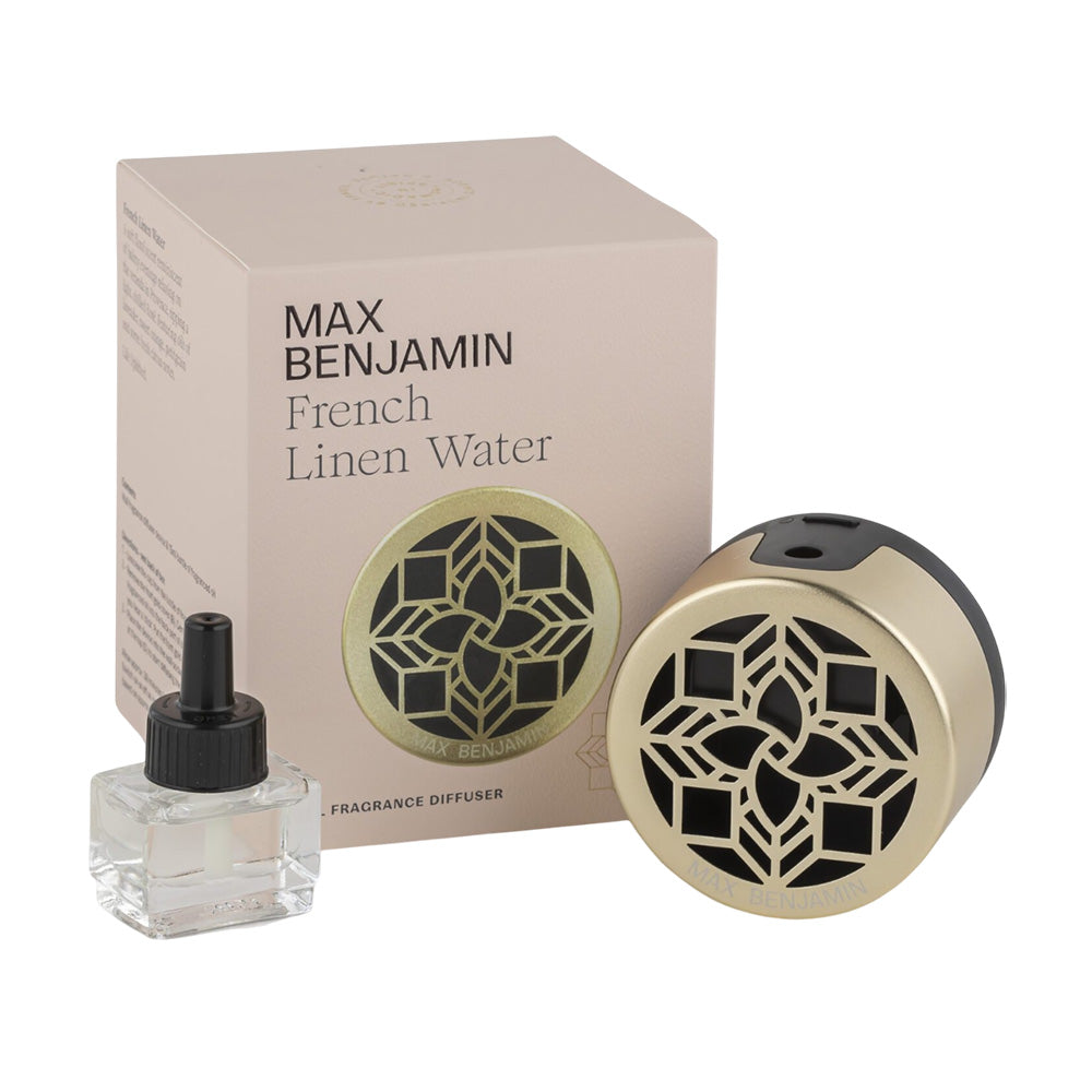 Difuzor electric esenta parfumata, 15 ml, French Linen Water, Classic - MAX BENJAMIN