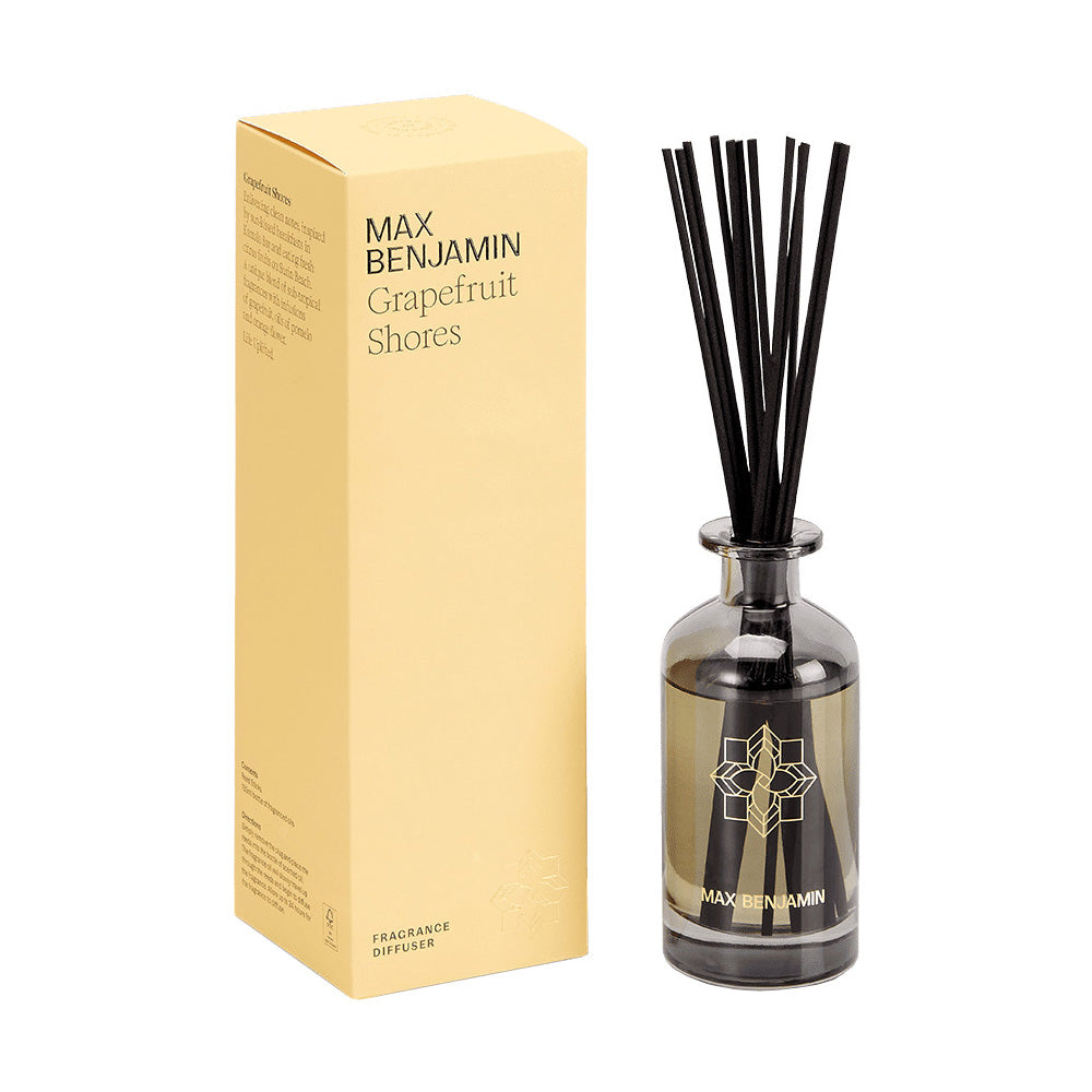 Difuzor esenta parfumata cu betisoare, 150 ml, Grapefruit Shores, Classic - MAX BENJAMIN