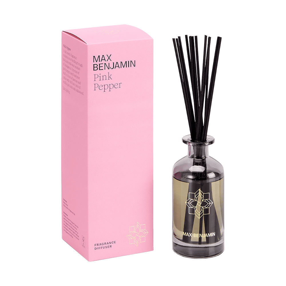 Difuzor esenta parfumata cu betisoare, 150 ml, Pink Pepper, Classic - MAX BENJAMIN