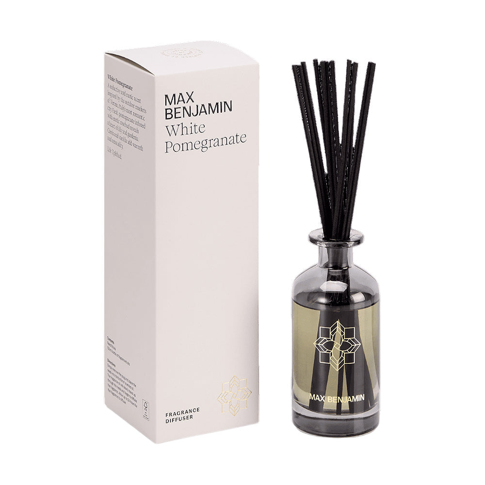 Difuzor esenta parfumata cu betisoare, 150 ml, White Pomegranate, Classic - MAX BENJAMIN