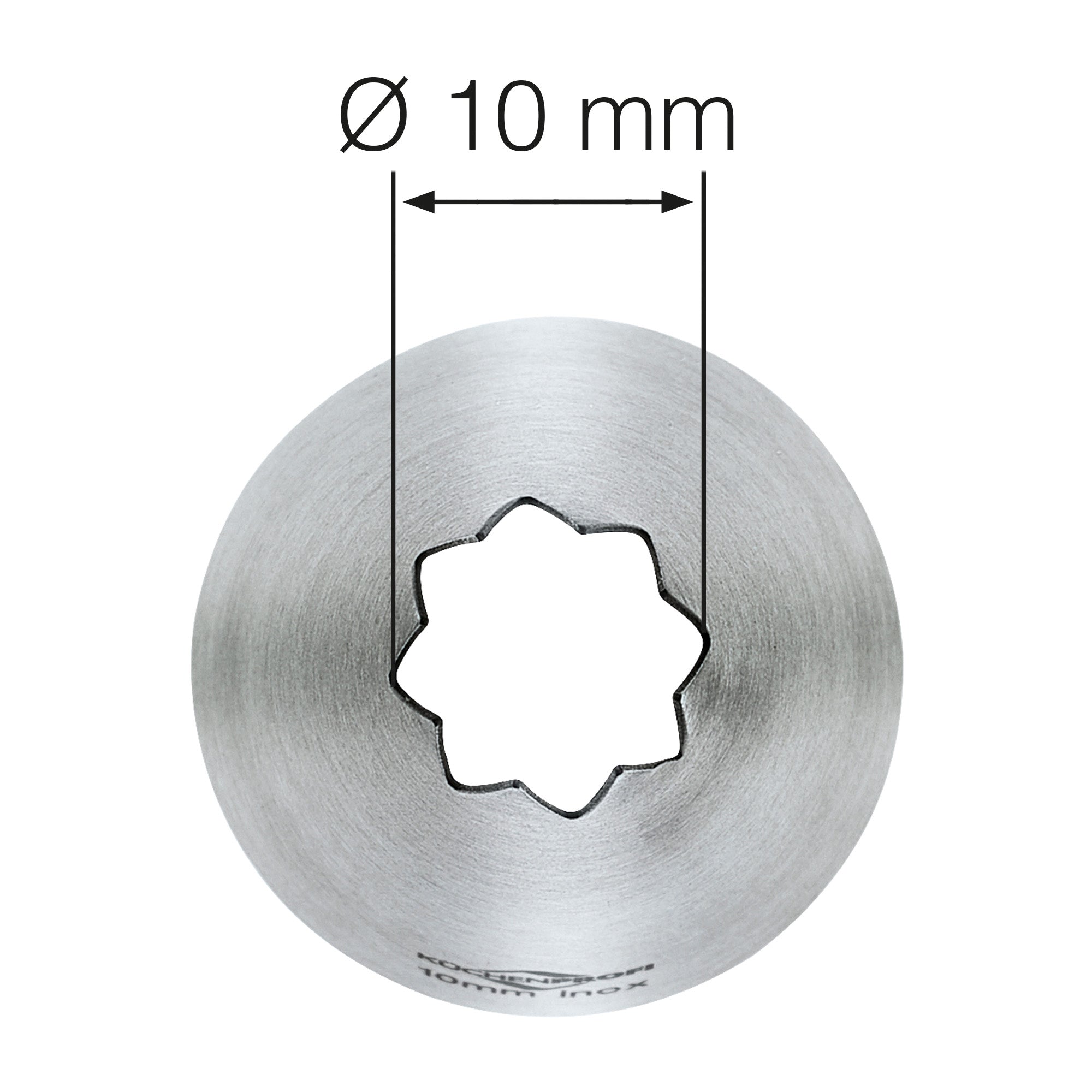 Dui in forma de stea, 10 mm, inox, Bake - KUCHENPROFI