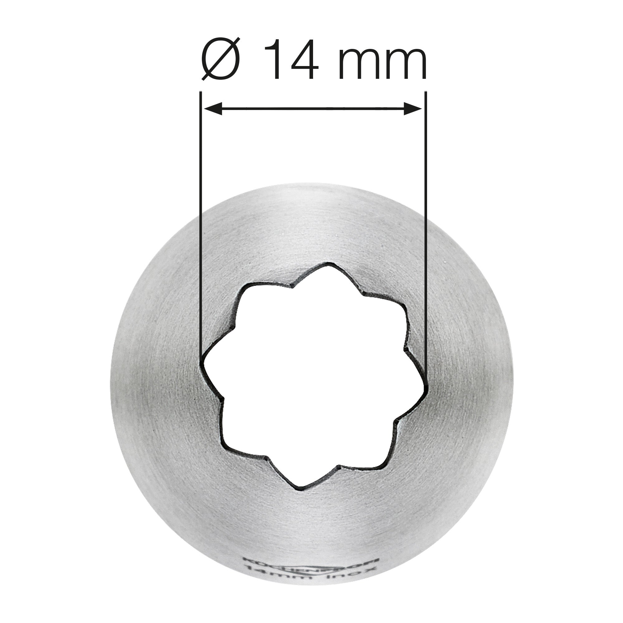 Dui in forma de stea, 14 mm, inox, Bake - KUCHENPROFI