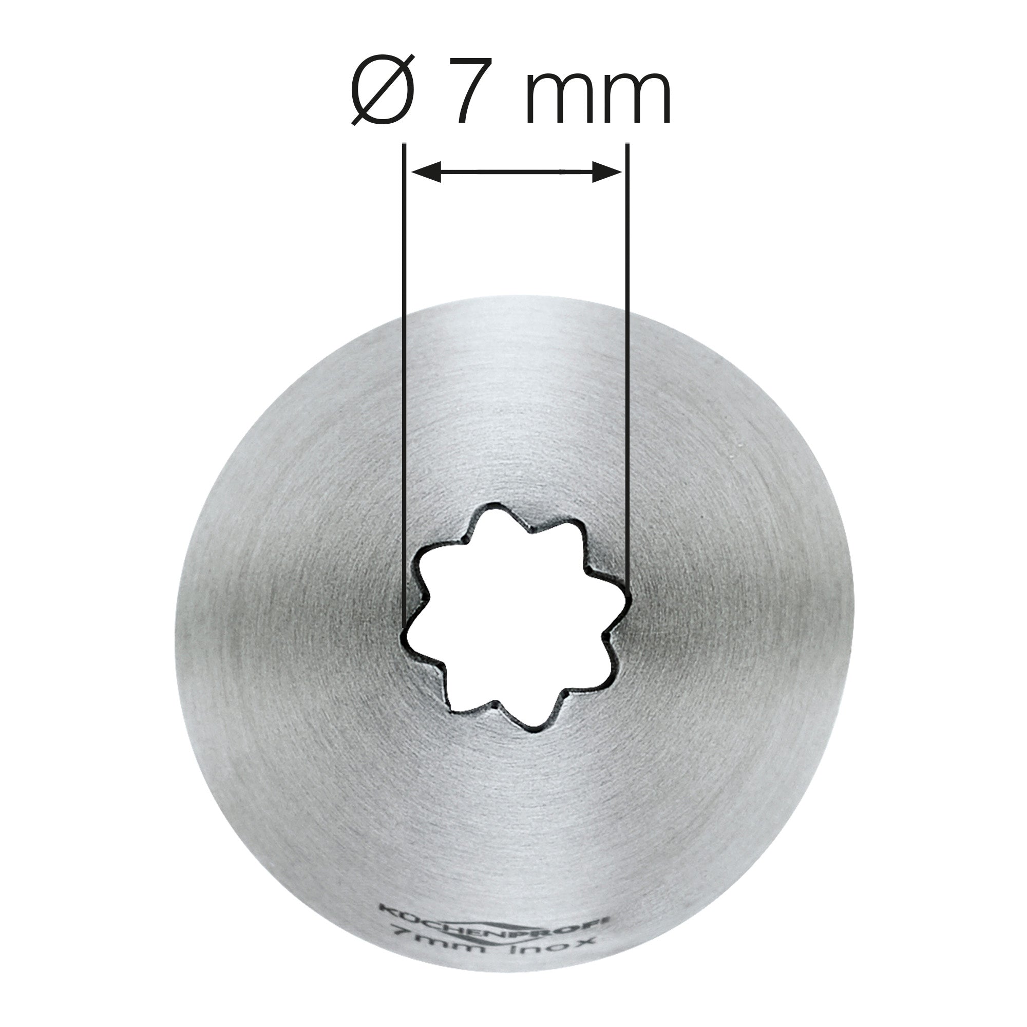 Dui in forma de stea, 7 mm, inox, Bake - KUCHENPROFI