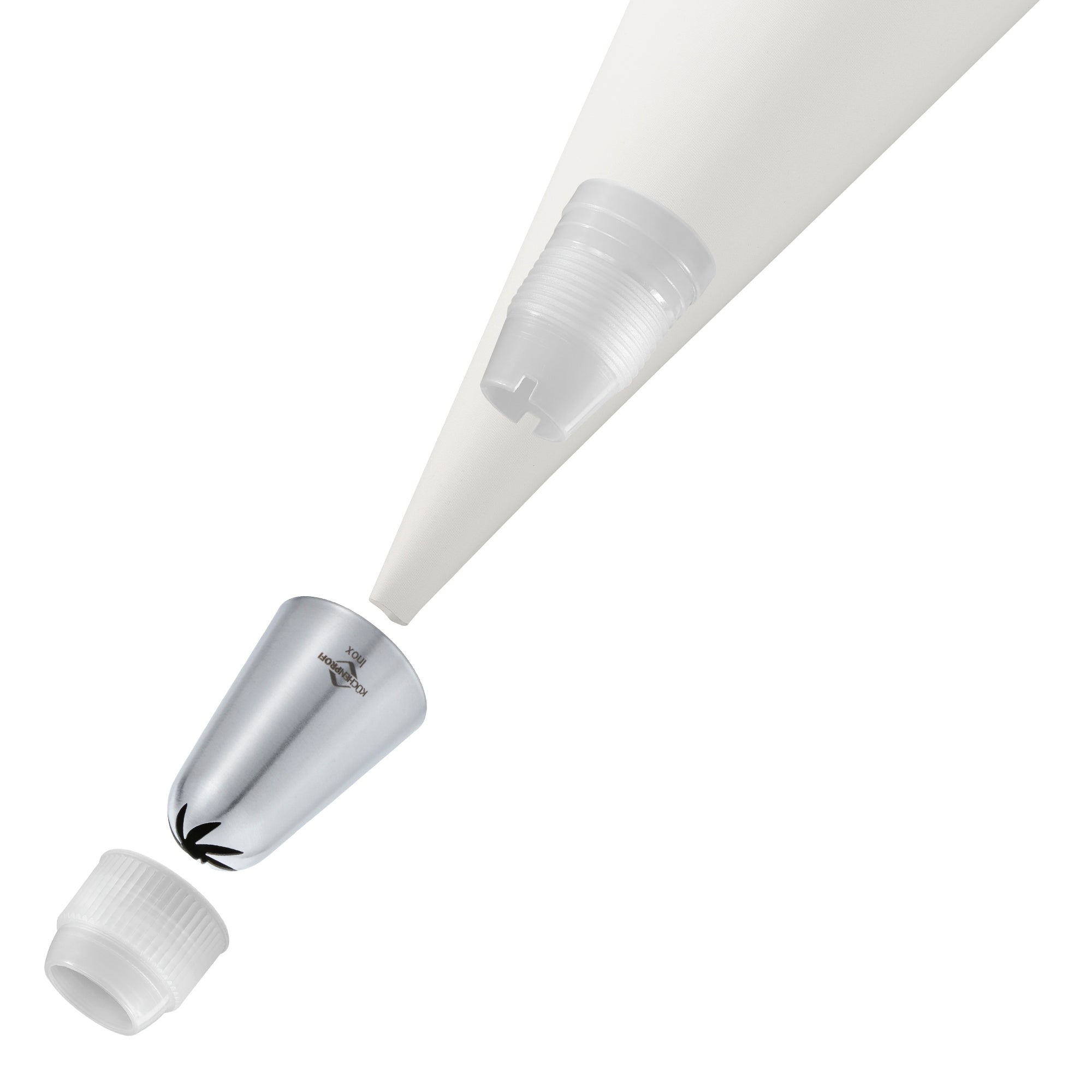 Dui in forma de trandafir, 14 mm, inox, Bake - KUCHENPROFI