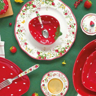 Set 2 piese servire salata, Strawberry Garden - COOKSHOP SPECIALS