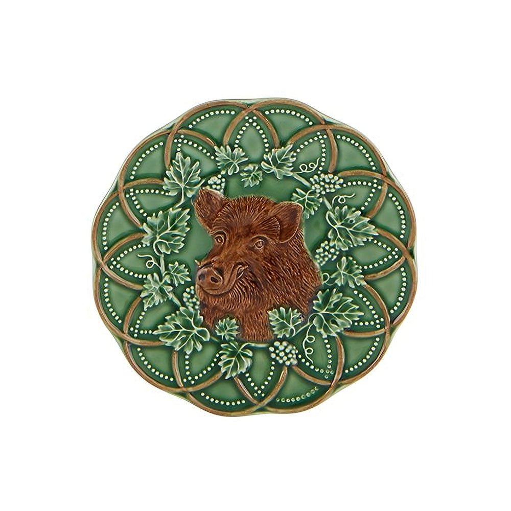 Farfurie pentru paine si unt, ceramica, 15.5 cm, Boar Bosque - Bordallo Pinheiro