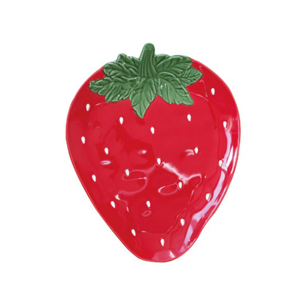Farfurie decorativa din portelan, 25x21 cm, Strawberry Garden - COOKSHOP SPECIALS