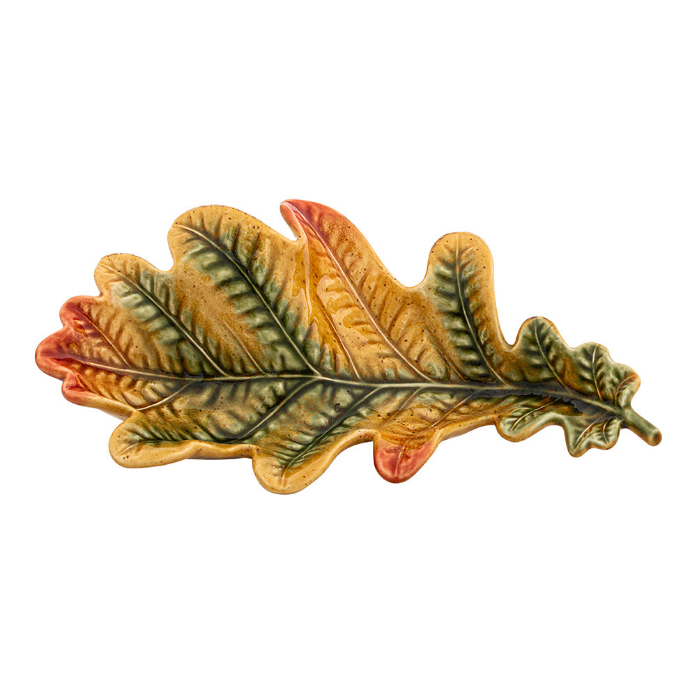 Farfurie decorativa, frunza stejar, 24 cm, Gudrun - BORDALLO PINHEIRO - Image 1