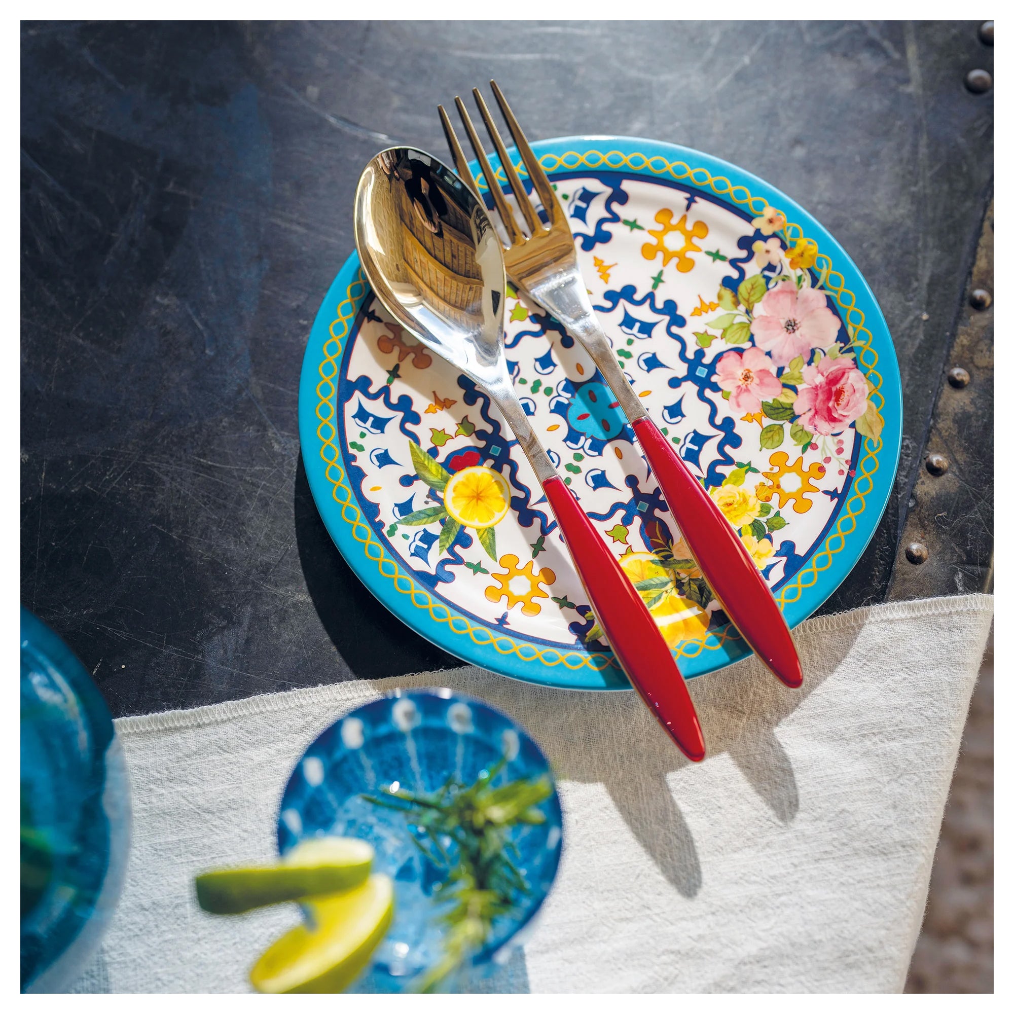 Farfurie pentru desert, 21.5 cm, Flower&Lemon - GUZZINI - Image 2