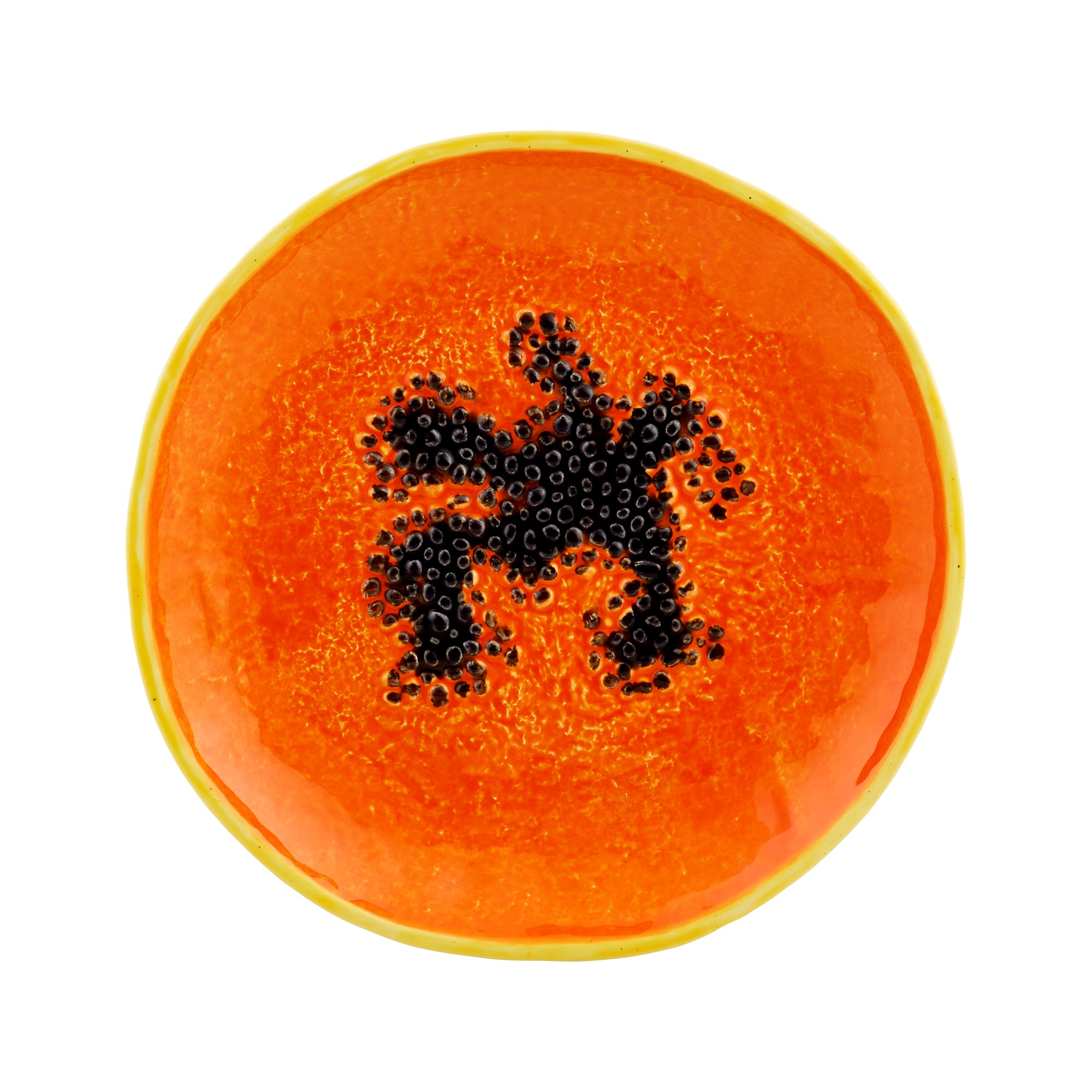 Farfurie pentru desert, Frutos Tropicais Papaya - BORDALLO PINHEIRO