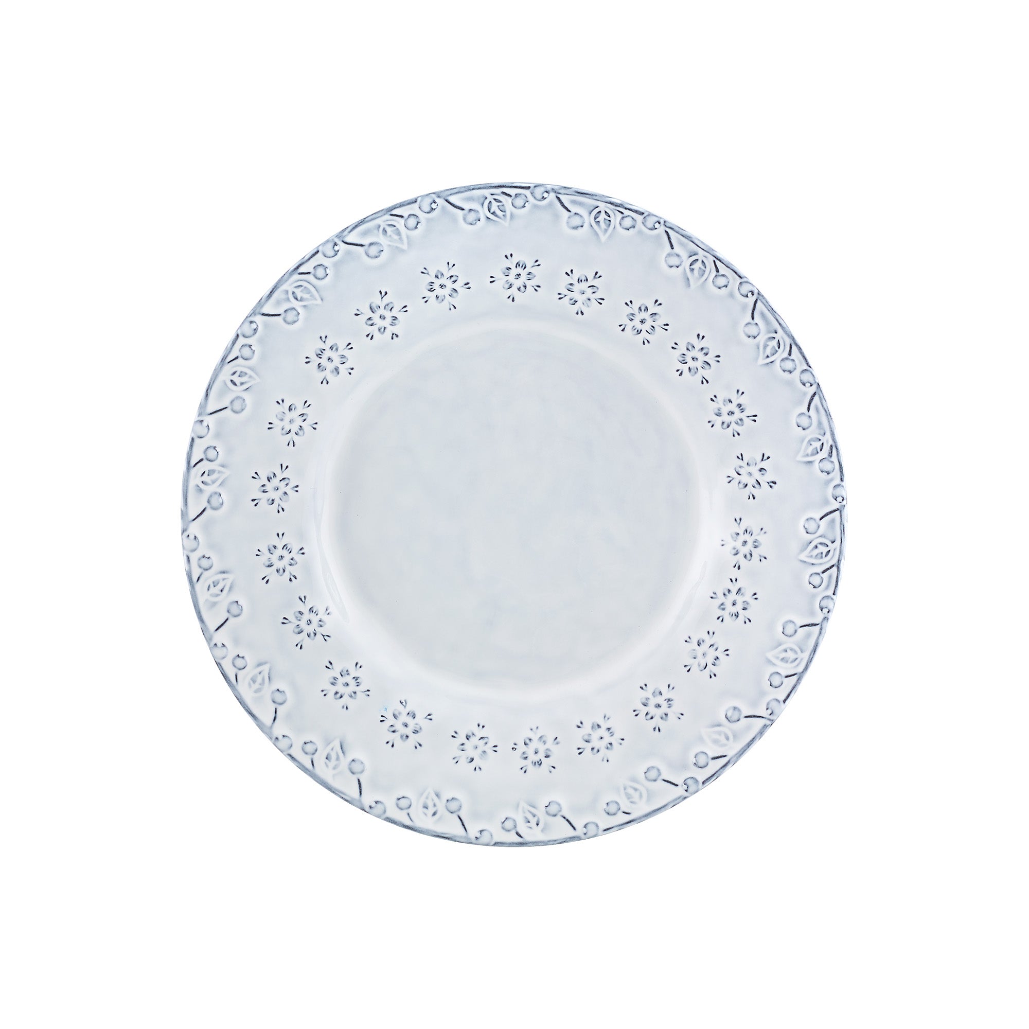 Farfurie pentru desert, alb, 22.9 cm, Flora - BORDALLO PINHEIRO
