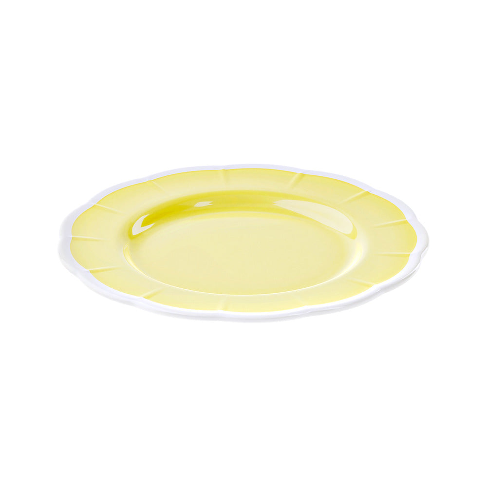 Farfurie pentru desert, melamina, 21 cm, galben, Flora - GUZZINI
