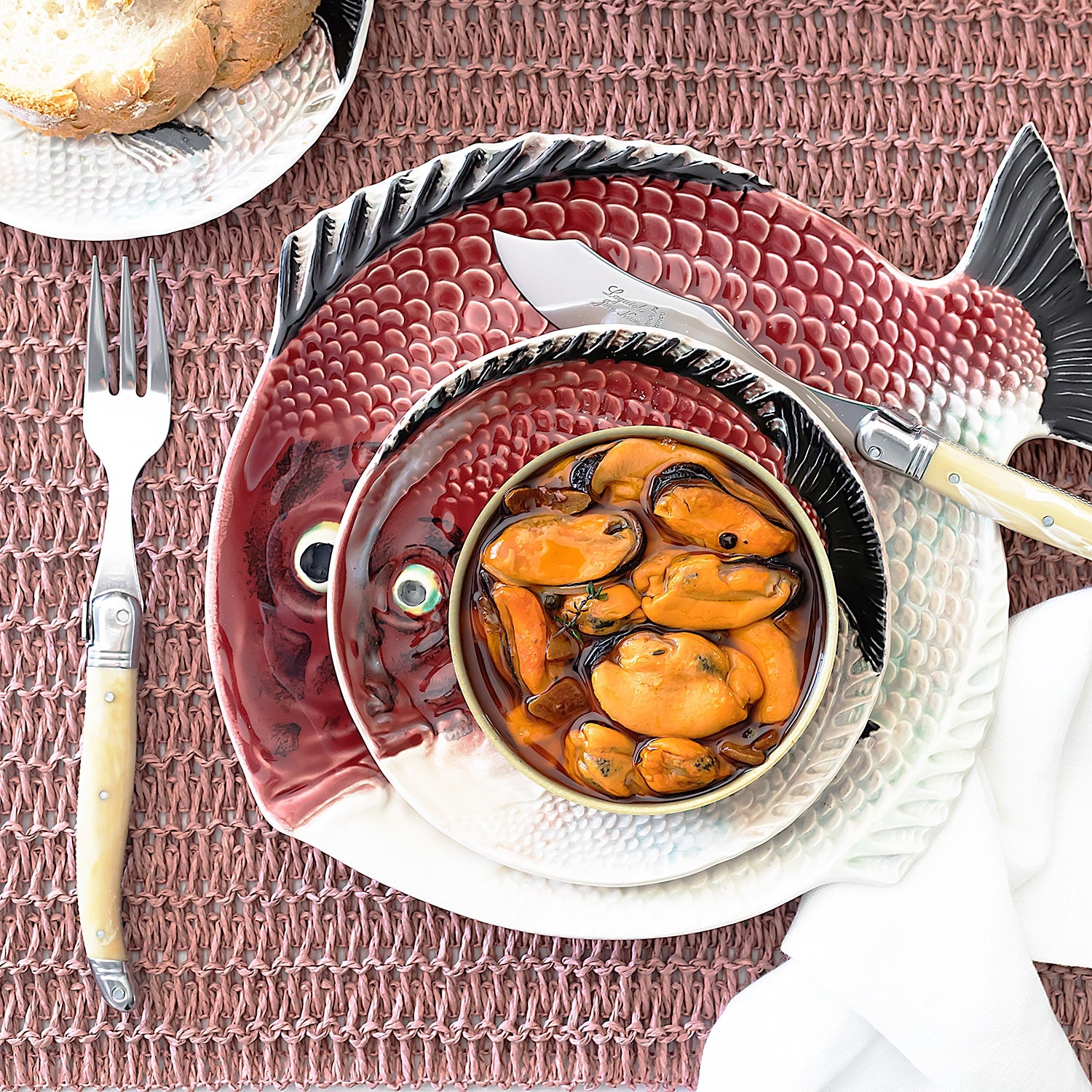 Farfurie pentru supa, 24 cm, Fish - BORDALLO PINHEIRO - Image 4