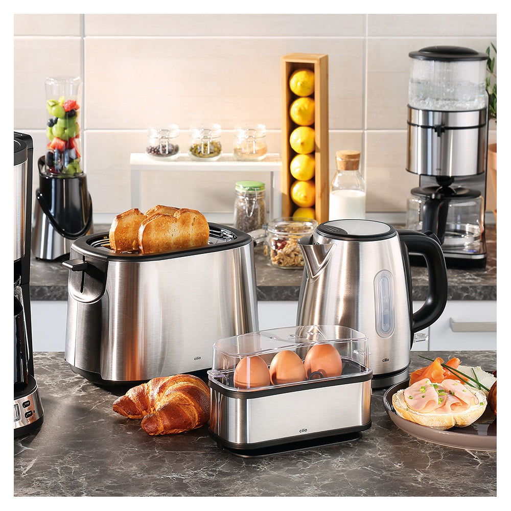 Fierbator de oua, pentru 3 oua, otel inoxidabil, Classic - CILIO - Image 3