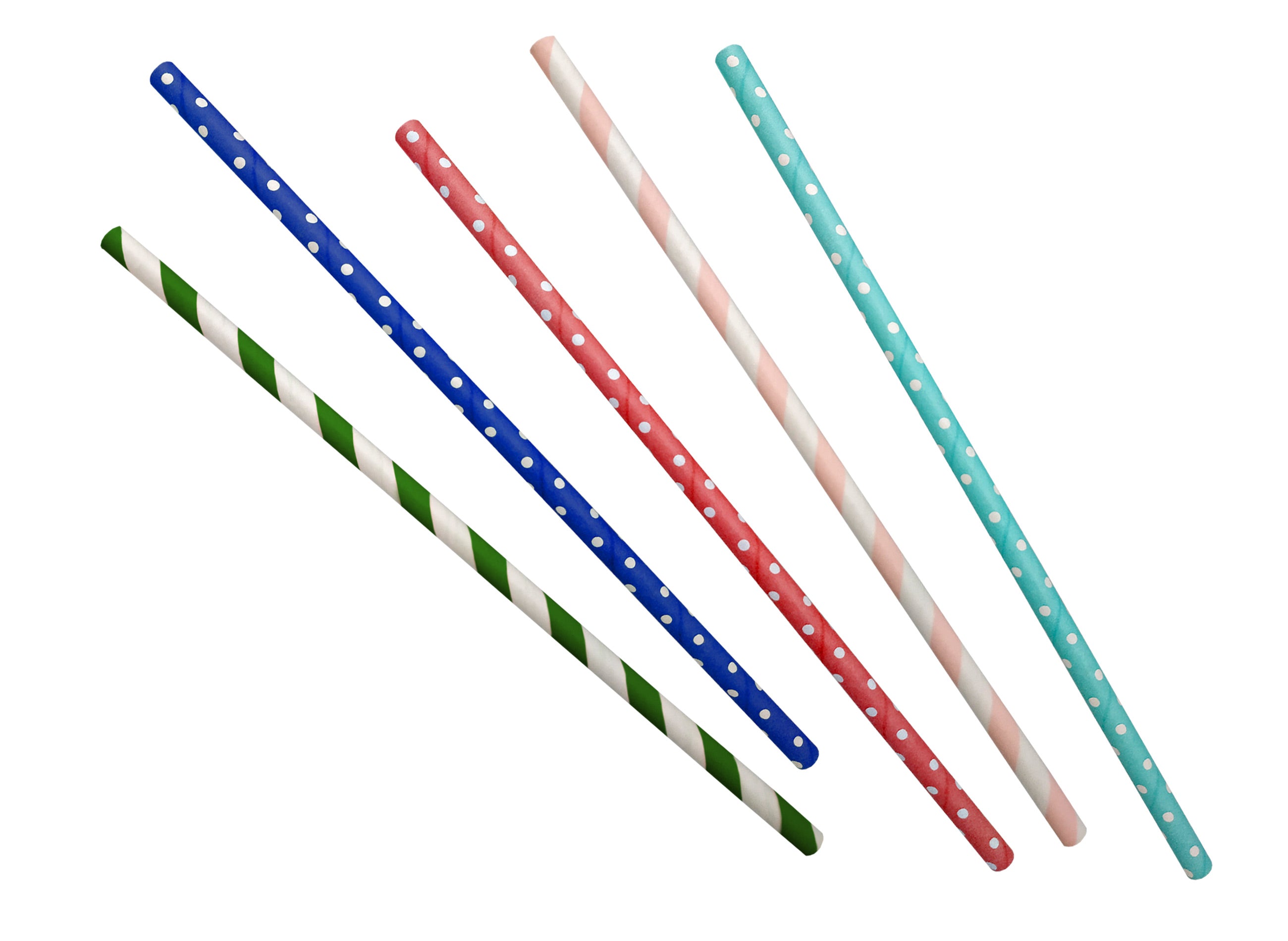 Set 25 paie multicolore din hartie ecologica - VIN BOUQUET