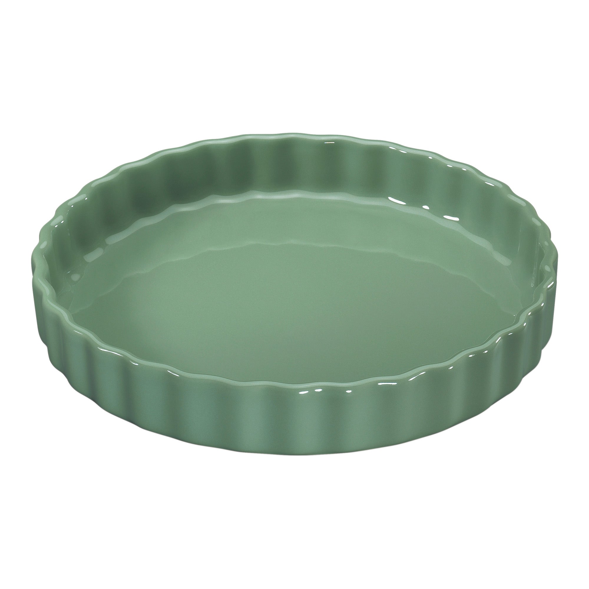 Forma ceramica pentru tarta, verde, 28 cm, Porto - KUCHENPROFI